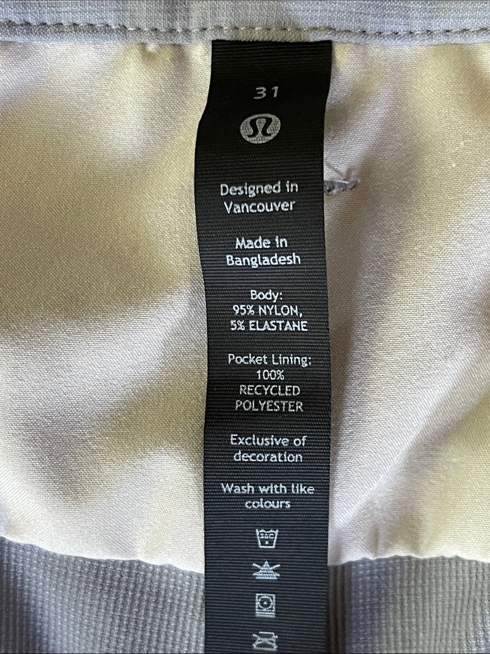lululemon athletica Men's Light Gray Chinos